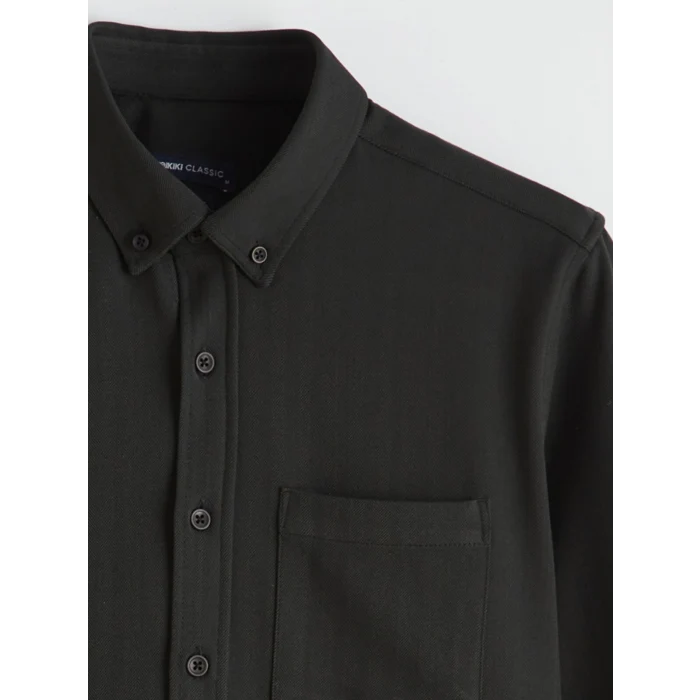 LCWAIKIKI Classic Yeşil Regular Fit Erkek Gömlek