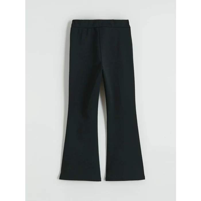 LCW Kids Siyah İspanyol Paça Kız Çocuk Tayt