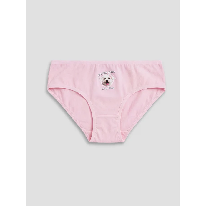 LCW Kids Pembe Baskılı Kız Çocuk Külot 5li