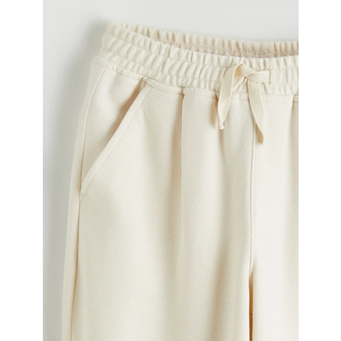 LCW Kids Ekru Beli Lastikli Erkek Çocuk Pantolon