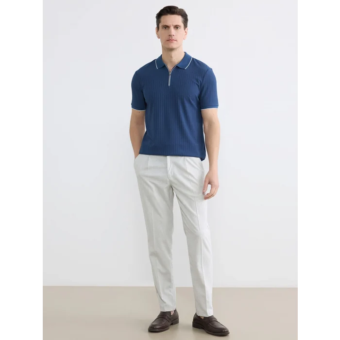 LCW Vision İndigo Polo Yaka Erkek Tişört