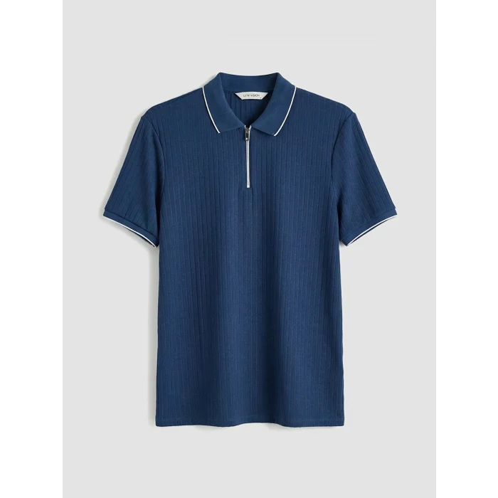 LCW Vision İndigo Polo Yaka Erkek Tişört