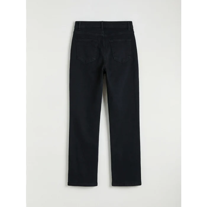 LCW Jeans Siyah Mom Fit Kadın Jean Pantolon