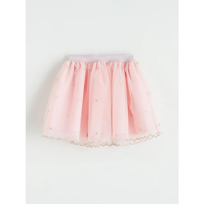 LCW Kids Ekru Kız Çocuk Etekli Takım 3lü