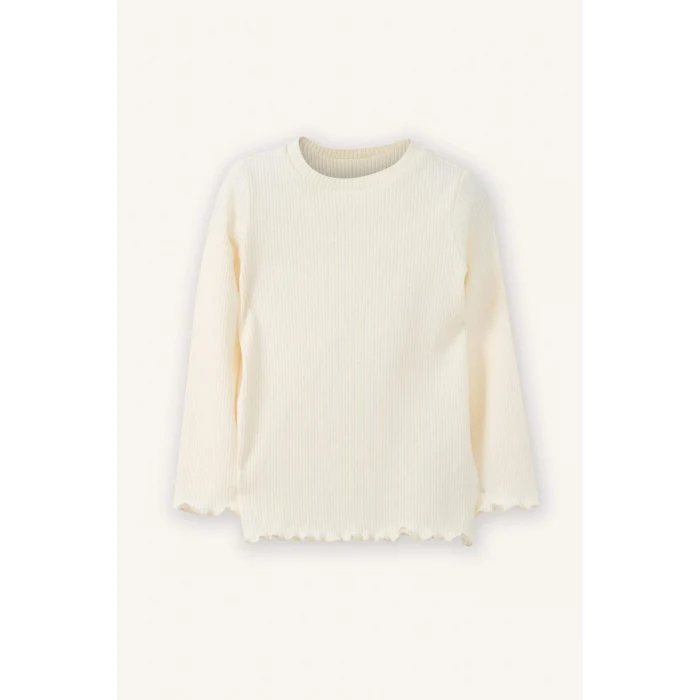 Defacto G8142A5BE746 Mavi 2li Takım Tışört Nakışlı Elbise Kız Bebek