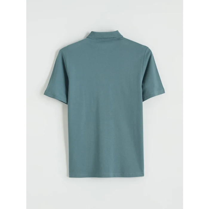 LCWAIKIKI Classic Mavi Polo Yaka Pike Erkek Tişört