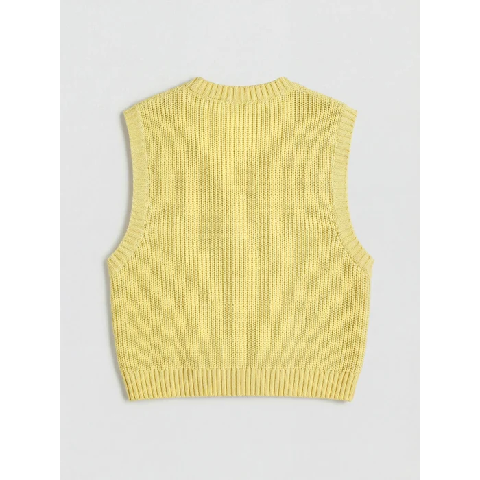 LCW Kids Beyaz Kız Çocuk Triko Süveter ve Gömlek