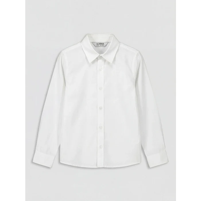 LCW Kids Beyaz Kız Çocuk Triko Süveter ve Gömlek