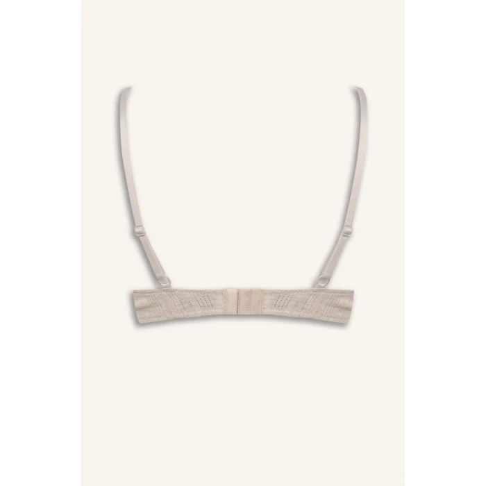 Defacto F6142AXBN503 Kahve Kaplı Pedsiz Balenli Tişört Bra