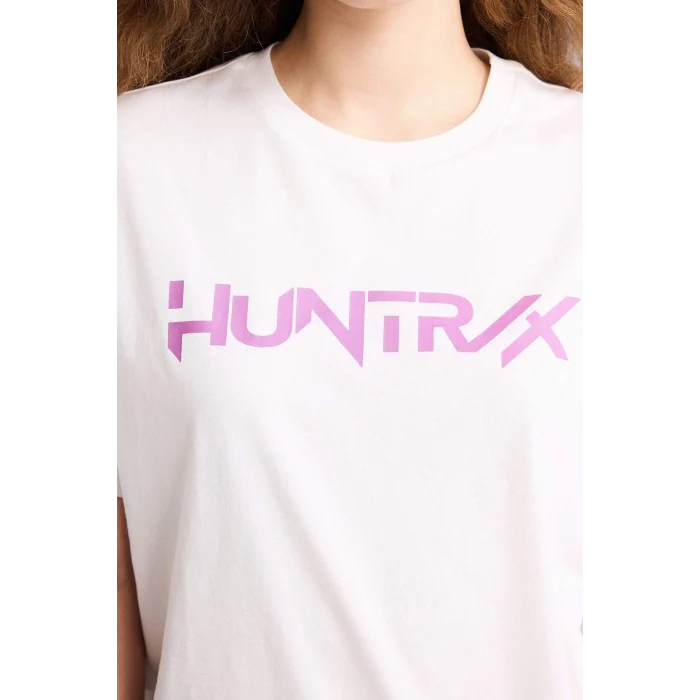 Defacto H0526AXWT32 Beyaz Kpop - Demon Hunters Oversıze Tişört