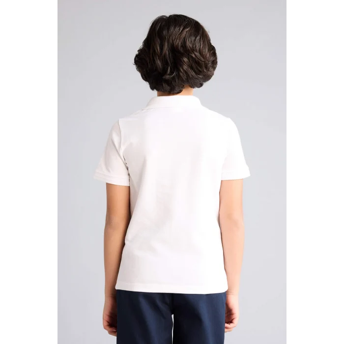 Defacto K1689A6WT34 Beyaz Pike Polo Tişört Erkek Çocuk