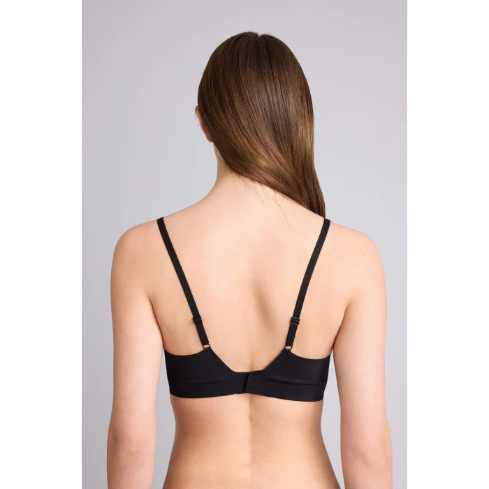 Defacto D4200AXBK81 Siyah Çıkarılabilir Kap Çıkarılabilir Pedli Balensiz Görünmez Sütyen