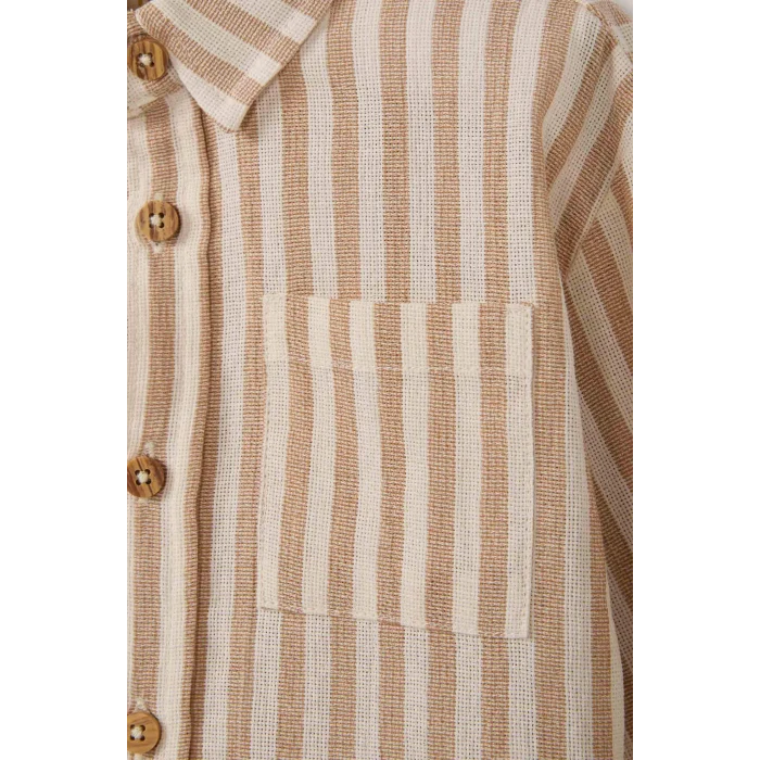 Defacto G8231A5ER118 Ekru 2li Takım Erkek Bebek