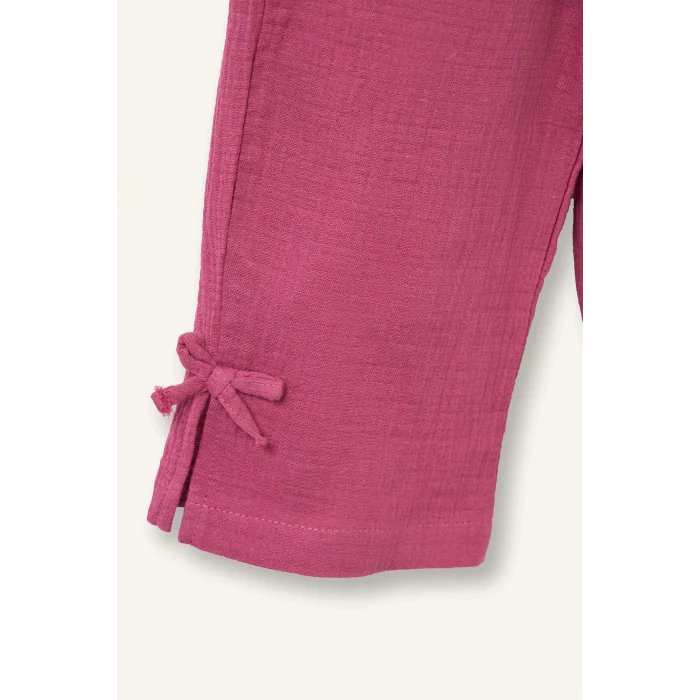 Defacto G8736A5BR123 Bordo Müslin 2li Takım Kız Bebek