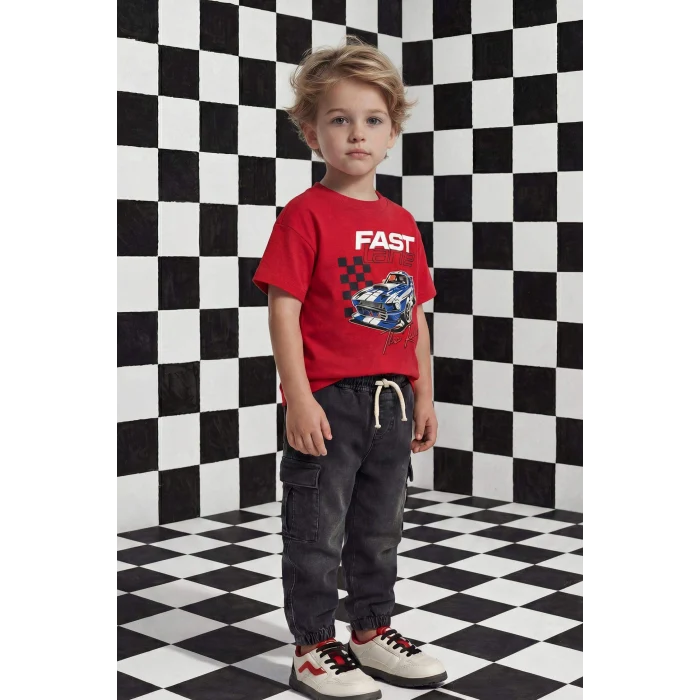 Defacto G6143A5NM55 Gri Jogger Fit Jean Pantolon Erkek Bebek