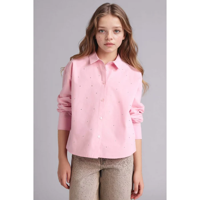 Defacto G7044A8PN86 Pembe Kız Çocuk Poplin Gömlek