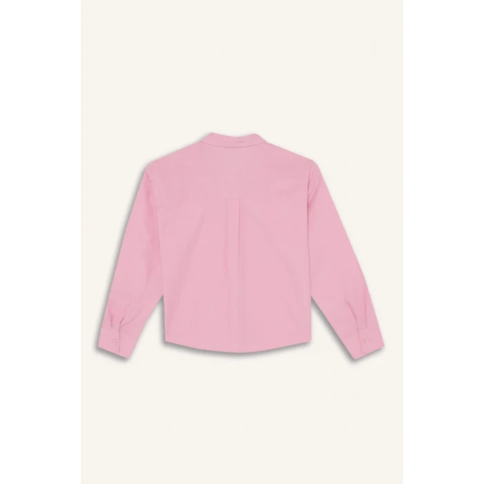 Defacto G7044A8PN86 Pembe Kız Çocuk Poplin Gömlek