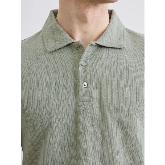 LCWAIKIKI Classic Yeşil Polo Yaka Erkek Tişört