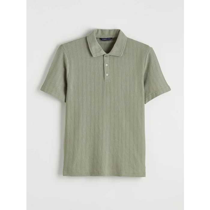 LCWAIKIKI Classic Yeşil Polo Yaka Erkek Tişört