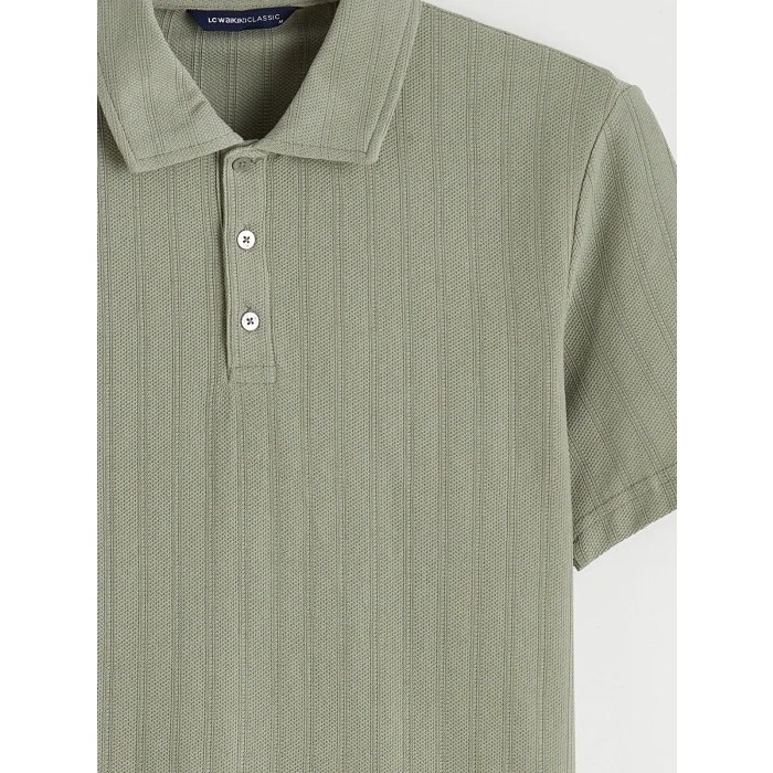 LCWAIKIKI Classic Yeşil Polo Yaka Erkek Tişört