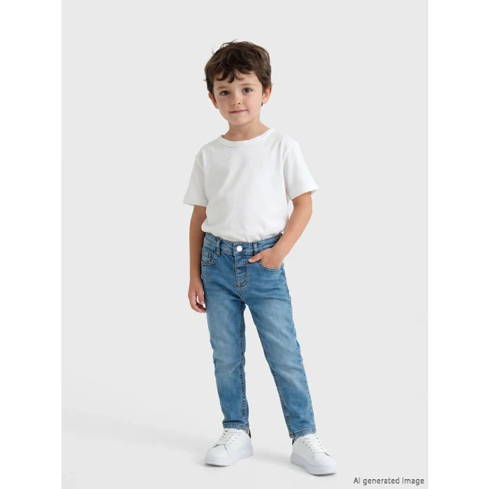 LCW Kids İndigo Erkek Çocuk Slim Fit Jean Pantolon