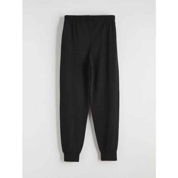 LCW Kids Siyah Beli Lastikli Erkek Çocuk Jogger Eşofman Altı