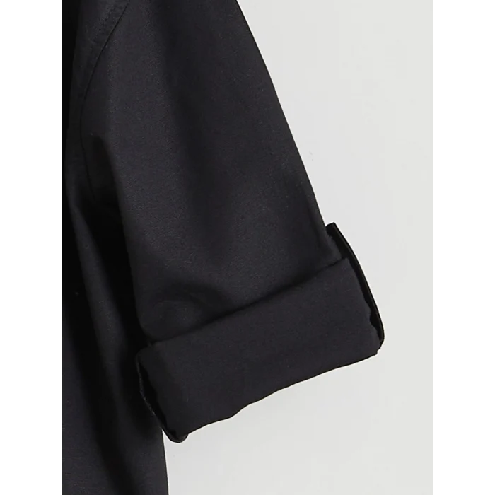 LCW Kids Siyah Basic Erkek Çocuk Gömlek