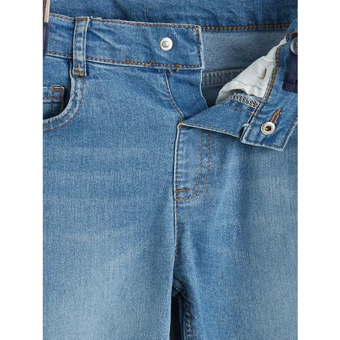 LCW Kids İndigo Askılı Erkek Çocuk Jean Pantolon