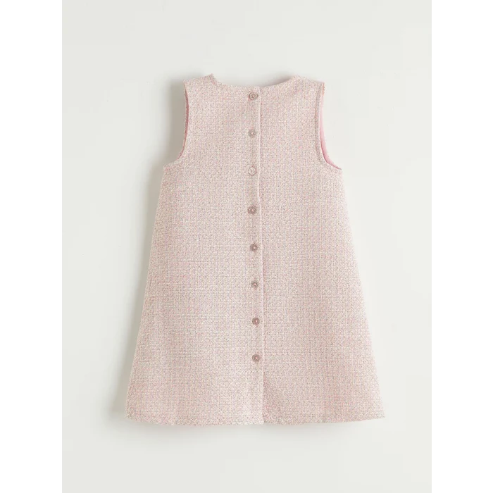 LCW Kids Pembe Kız Çocuk Tüvit Elbise ve Külotlu Çorap