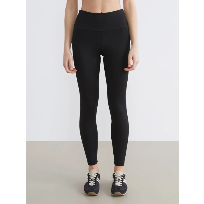 KOOR SPORT Siyah Yüksek Bel Kadın Spor Tayt