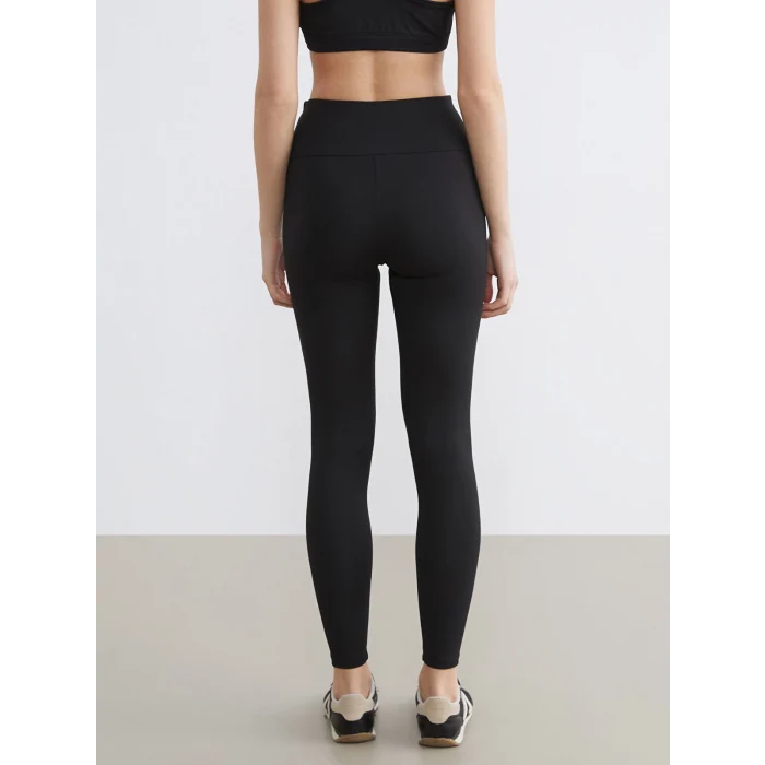KOOR SPORT Siyah Yüksek Bel Kadın Spor Tayt