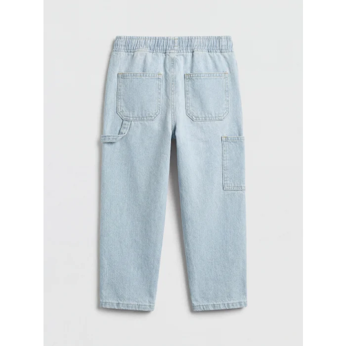 LCW Kids İndigo Beli Lastikli Erkek Çocuk Jean Pantolon