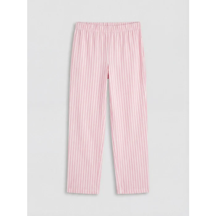 LCW Kids Turkuaz Bisiklet Yaka Baskılı Kız Çocuk Pijama Takımı