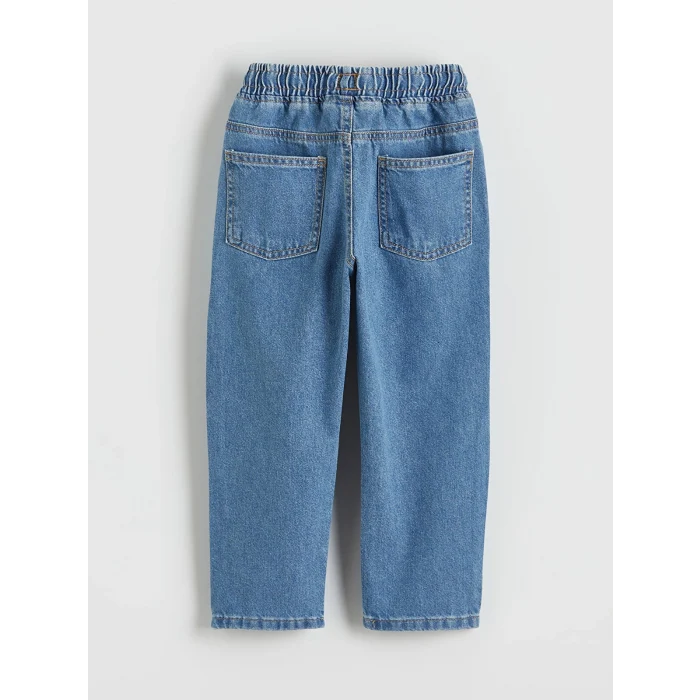 LCW Kids İndigo Regular Fit Erkek Bebek Bağcıklı Jean Pantolon