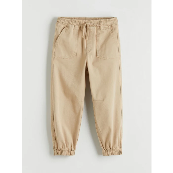 LCW Kids Bej Beli Lastikli Erkek Çocuk Jogger Pantolon