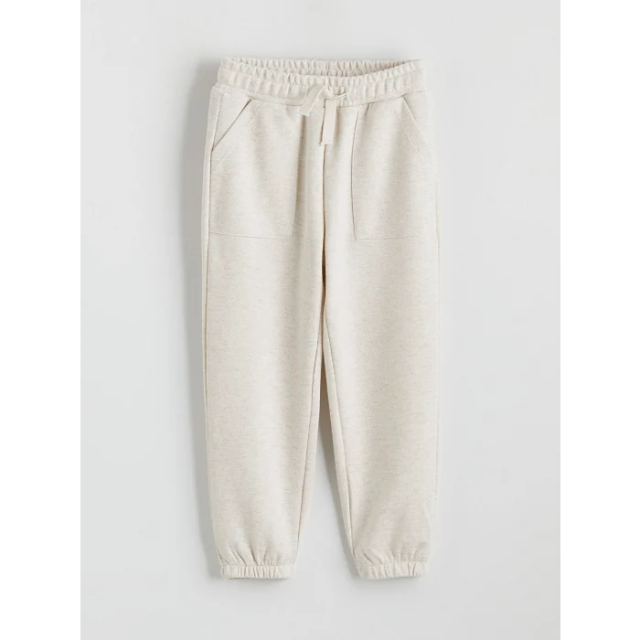 LCW Kids Beyaz Basic Erkek Çocuk Jogger Eşofman Altı