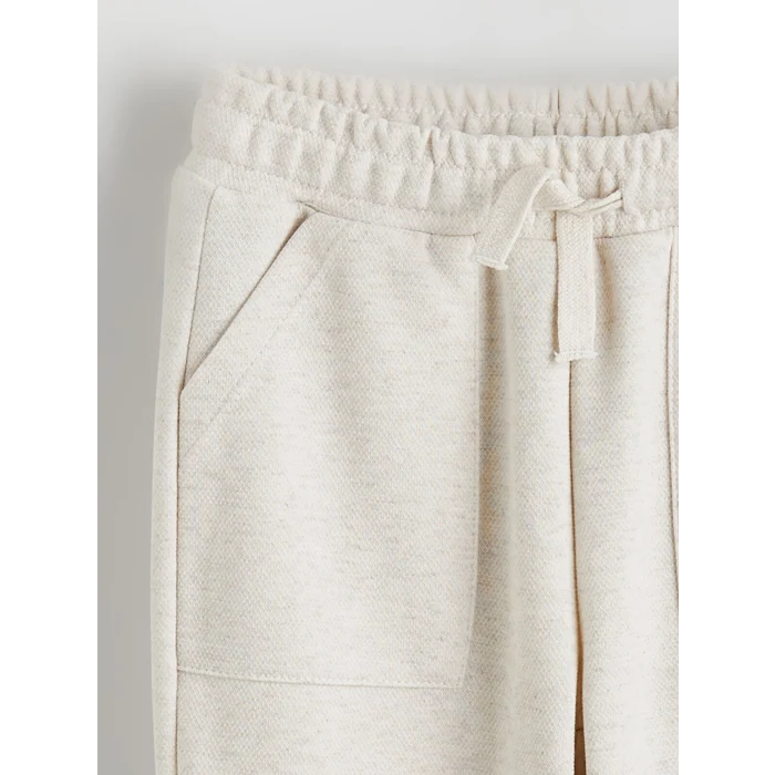 LCW Kids Beyaz Basic Erkek Çocuk Jogger Eşofman Altı