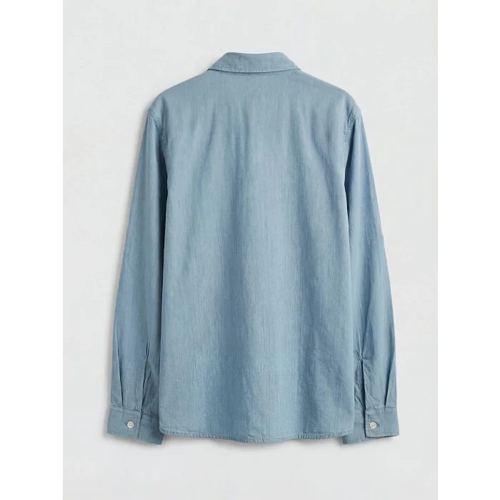 LCW Kids Mavi Uzun Kollu Erkek Çocuk Poplin Gömlek