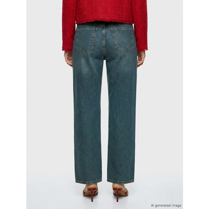 LCW Jeans İndigo Wideleg Kadın Jean Pantolon