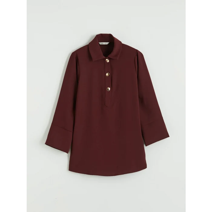 LCW STUDIO Bordo Oversize Kadın Tunik