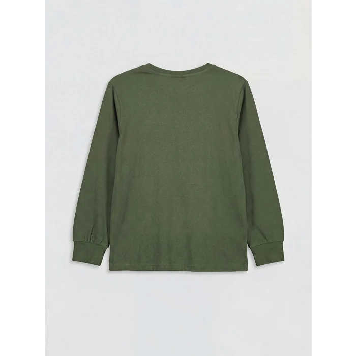 LCW Kids Yeşil Dinozor Baskılı Erkek Çocuk Pijama Takım