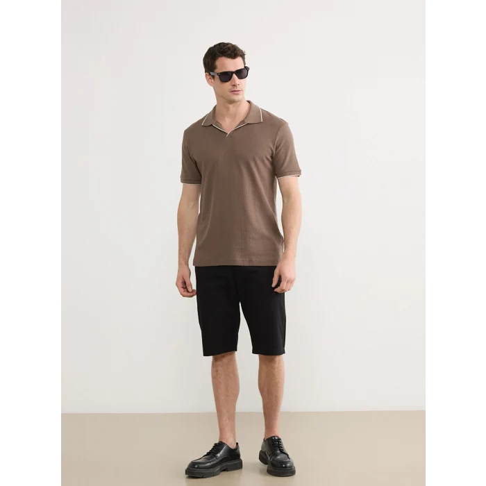 LCWAIKIKI Classic Kahverengi Polo Yaka Erkek Tişört