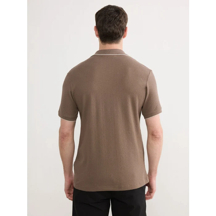 LCWAIKIKI Classic Kahverengi Polo Yaka Erkek Tişört