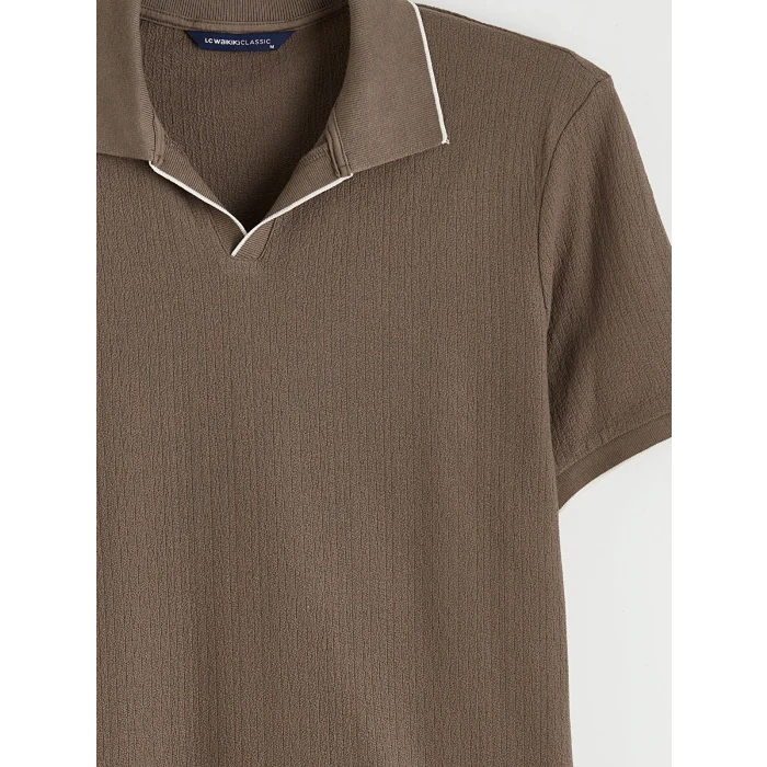 LCWAIKIKI Classic Kahverengi Polo Yaka Erkek Tişört