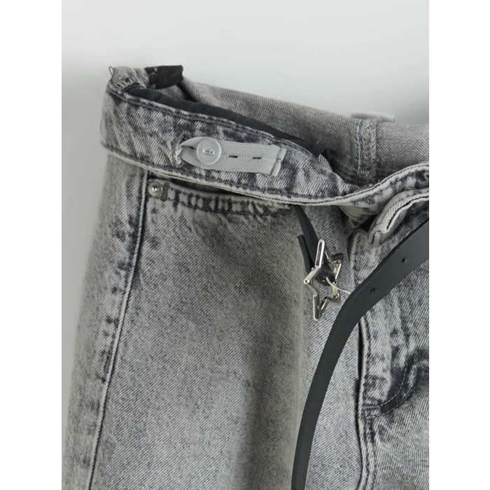 LCW Kids Karışık Wide Leg Fit Kız Çocuk Jean Pantolon