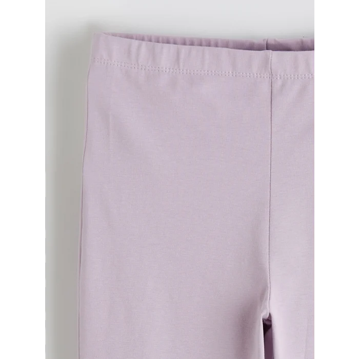 LCW Kids Lila Beli Lastikli Kız Çocuk İspanyol Paça Tayt