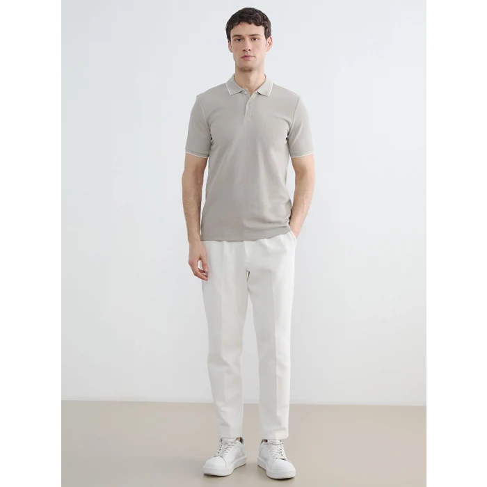 LCW Vision Kahverengi Polo Yaka Erkek Tişört