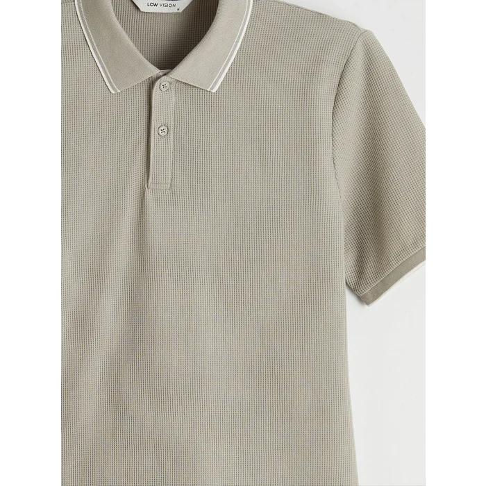 LCW Vision Kahverengi Polo Yaka Erkek Tişört