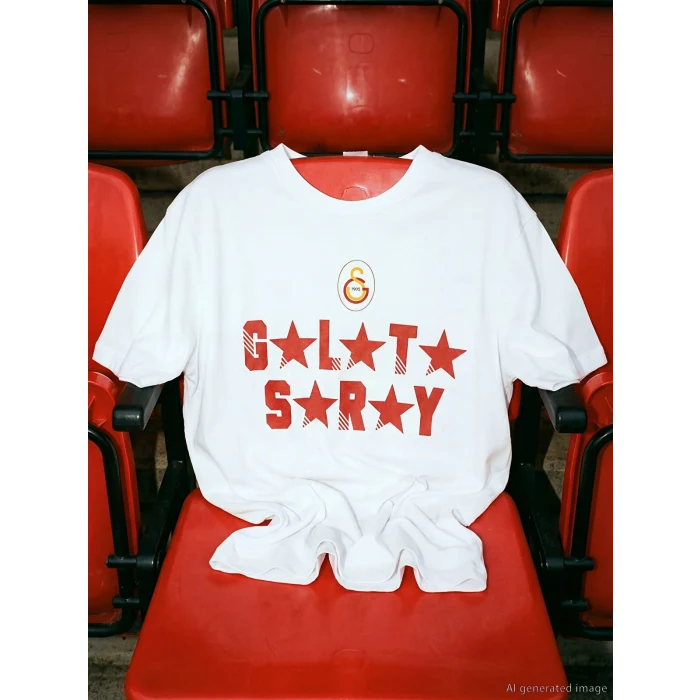 LCW Kids Beyaz Galatasaray Baskılı Erkek Çocuk Tişört