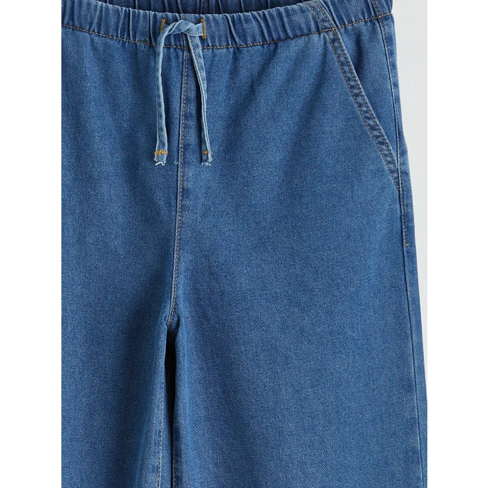 LCW Girls Studio İndigo Wideleg Kız Çocuk Jean Pantolon